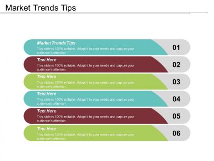 Market trends tips ppt powerpoint presentation gallery example file cpb