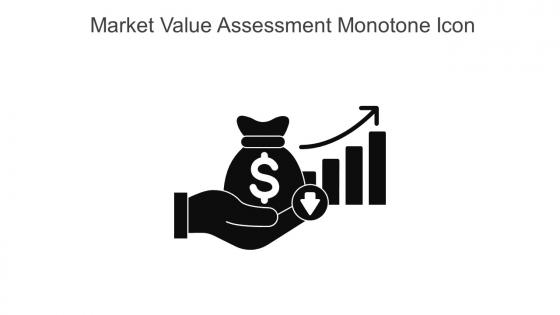 Market Value Assessment Monotone Icon In Powerpoint Pptx Png And Editable Eps Format
