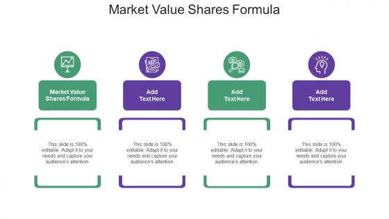 Market Value Shares Formula Ppt Powerpoint Presentation Infographics Inspiration Cpb