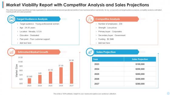 Market Viability Report With Competitor Analysis And Sales Projections