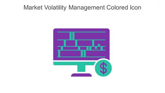 Market Volatility Management Colored Icon In Powerpoint Pptx Png And Editable Eps Format