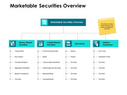 Marketable securities overview ppt powerpoint presentation format