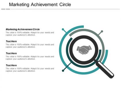 Marketing achievement circle ppt powerpoint presentation inspiration brochure cpb