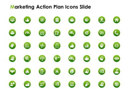 Marketing action plan icons slide ppt powerpoint presentation gallery file formats