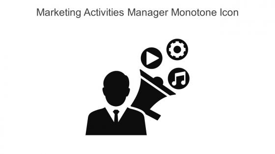 Marketing Activities Manager Monotone Icon In Powerpoint Pptx Png And Editable Eps Format