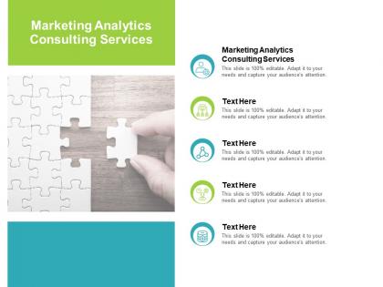 Marketing analytics consulting services ppt powerpoint presentation show cpb