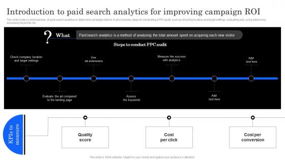 Marketing Analytics Effectiveness Introduction To Paid Search Analytics For Improving Campaign ROI