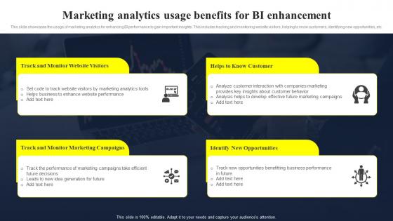 Marketing Analytics Usage Benefits For BI Enhancement