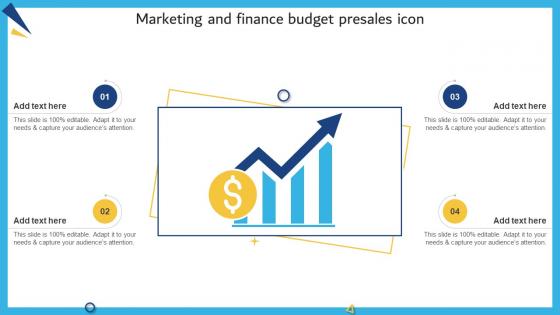 Marketing And Finance Budget Presales Icon
