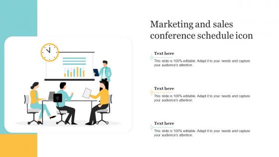 Marketing And Sales Conference Schedule Icon