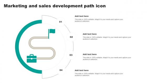 Marketing And Sales Development Path Icon