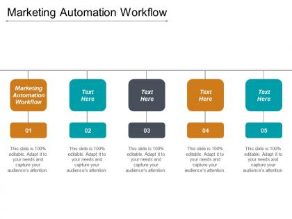 Marketing automation workflow ppt powerpoint presentation gallery files cpb