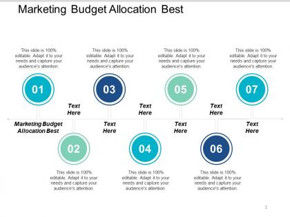 Marketing budget allocation best ppt powerpoint presentation styles gridlines cpb