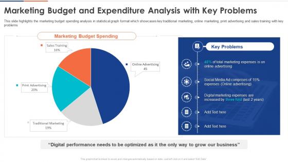 Marketing Budget And Expenditure Digital Audit To Evaluate Brand Ppt Topics