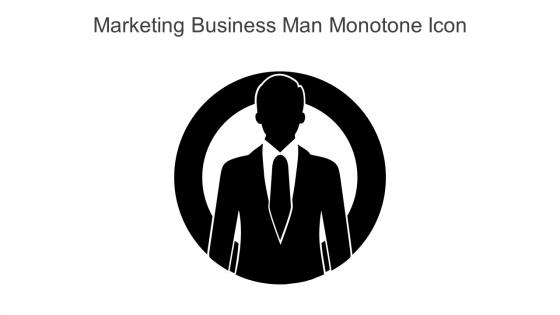 Marketing Business Man Monotone Icon In Powerpoint Pptx Png And Editable Eps Format