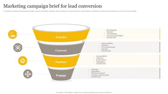 Marketing Campaign Brief For Lead Conversion