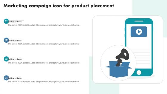 Marketing Campaign Icon For Product Placement