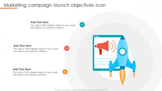 Marketing Campaign Launch Objectives Icon