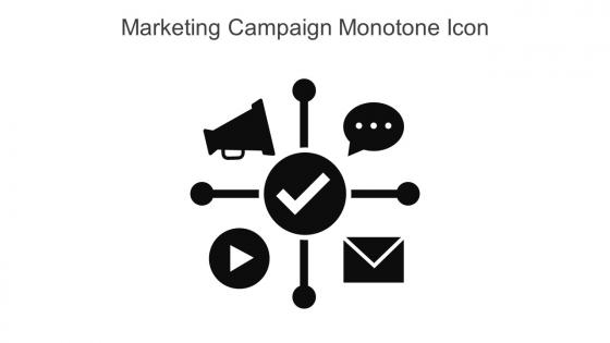 Marketing Campaign Monotone Icon In Powerpoint Pptx Png And Editable Eps Format