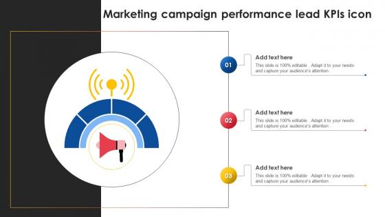 Marketing Campaign Performance Lead Kpis Icon