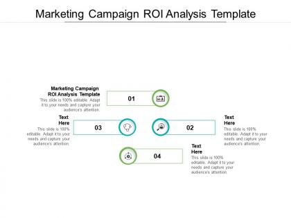 Marketing campaign roi analysis template ppt powerpoint presentation model infographic cpb