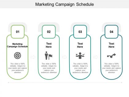 Marketing campaign schedule ppt powerpoint presentation inspiration cpb