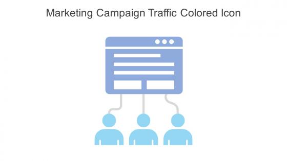 Marketing Campaign Traffic Colored Icon In Powerpoint Pptx Png And Editable Eps Format