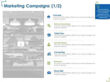 Marketing campaigns canvassing adapt ppt powerpoint presentation ideas files