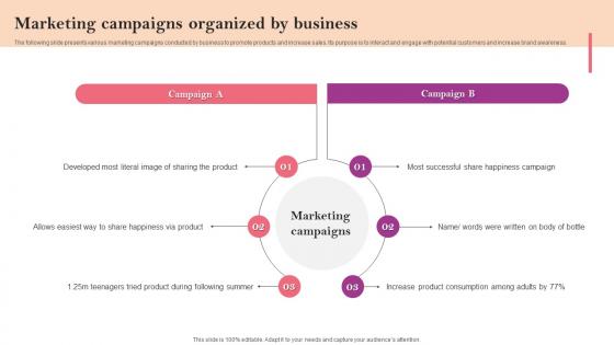 Marketing Campaigns Organized By Business Marketing Strategy Guide For Business Management MKT SS V