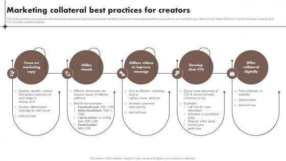 Marketing Collateral Best Practices For Creators Content Marketing Tools To Attract Engage MKT SS V