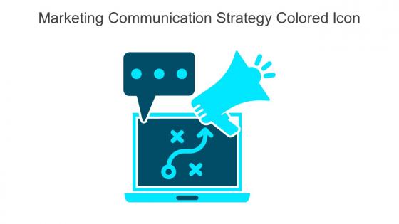 Marketing Communication Strategy Colored Icon In Powerpoint Pptx Png And Editable Eps Format