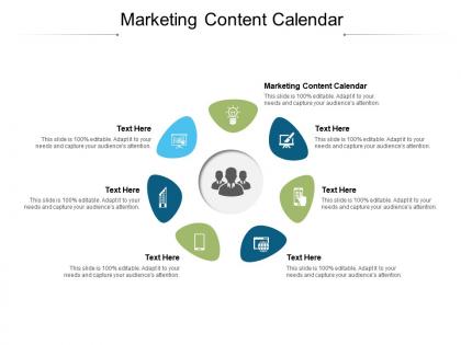 Marketing content calendar ppt powerpoint presentation pictures clipart images cpb