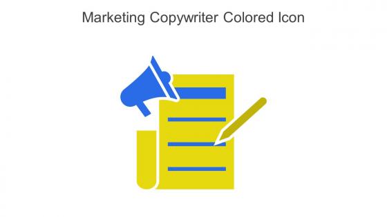Marketing Copywriter Colored Icon In Powerpoint Pptx Png And Editable Eps Format