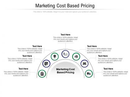 Marketing cost based pricing ppt powerpoint presentation portfolio demonstration cpb