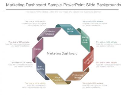 Marketing dashboard sample powerpoint slide backgrounds