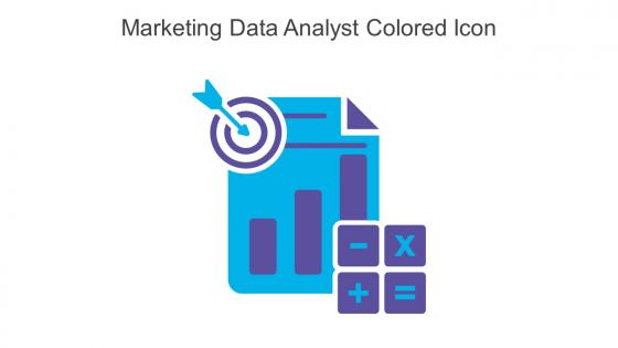 Marketing Data Analyst Colored Icon In Powerpoint Pptx Png And Editable Eps Format