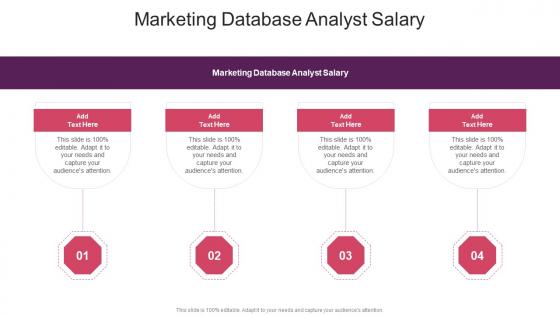 Marketing Database Analyst Salary In Powerpoint And Google Slides Cpb