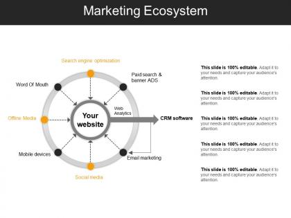Marketing ecosystem ppt slide themes