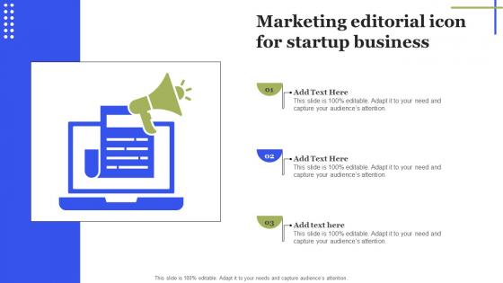 Marketing Editorial Icon For Startup Business