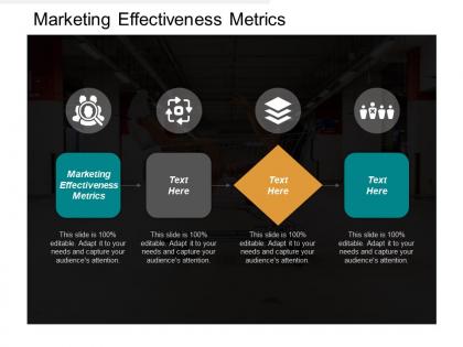 Marketing effectiveness metrics ppt powerpoint presentation gallery graphics tutorials cpb