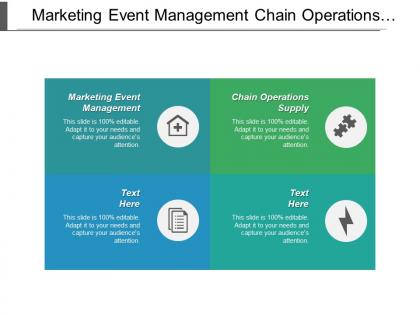 Marketing event management chain operations supply business advertisement cpb
