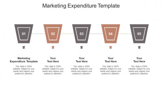 Marketing expenditure template ppt powerpoint presentation slides visuals cpb