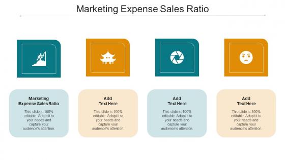 Marketing Expense Sales Ratio Ppt Powerpoint Presentation Layouts Slides Cpb