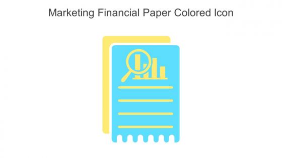 Marketing Financial Paper Colored Icon In Powerpoint Pptx Png And Editable Eps Format
