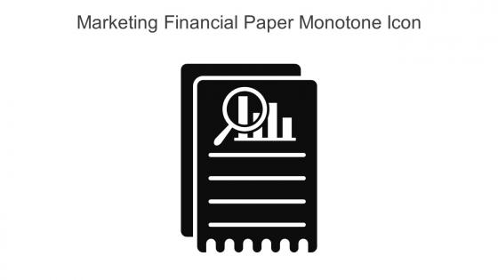 Marketing Financial Paper Monotone Icon In Powerpoint Pptx Png And Editable Eps Format