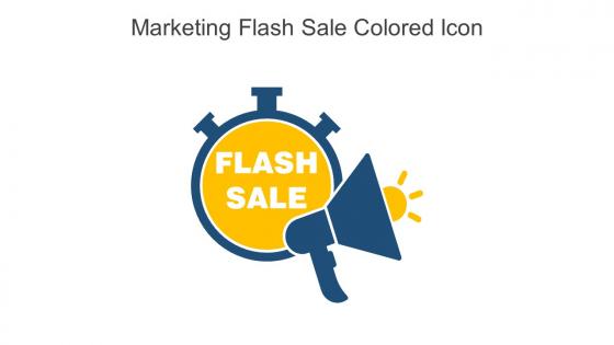 Marketing Flash Sale Colored Icon In Powerpoint Pptx Png And Editable Eps Format