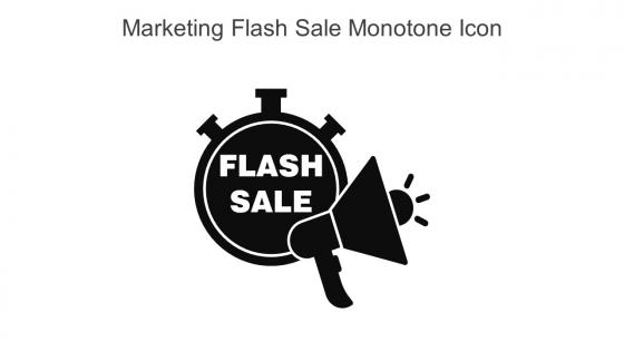 Marketing Flash Sale Monotone Icon In Powerpoint Pptx Png And Editable Eps Format