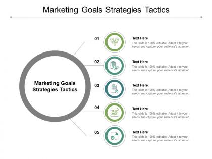 Marketing goals strategies tactics ppt powerpoint presentation summary file formats cpb