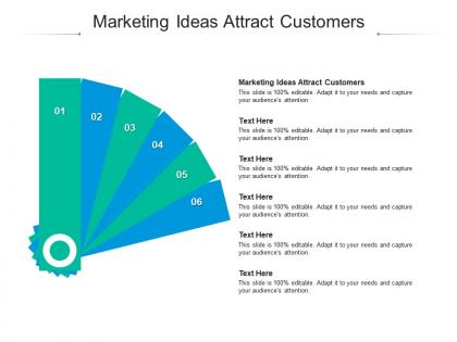 Marketing ideas attract customers ppt powerpoint presentation file slides cpb