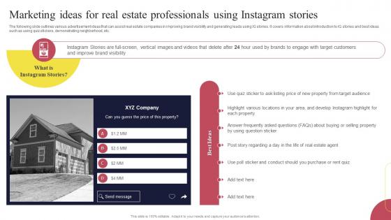 Marketing Ideas For Real Estate Professionals Using Instagram Real Estate Marketing Strategies